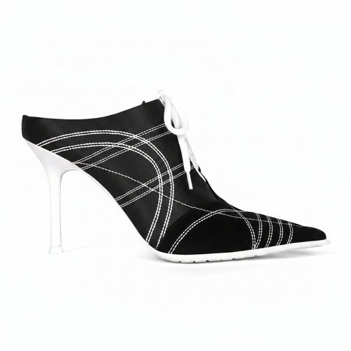 Rich Suede Lace-Up Stiletto Boot Watch me